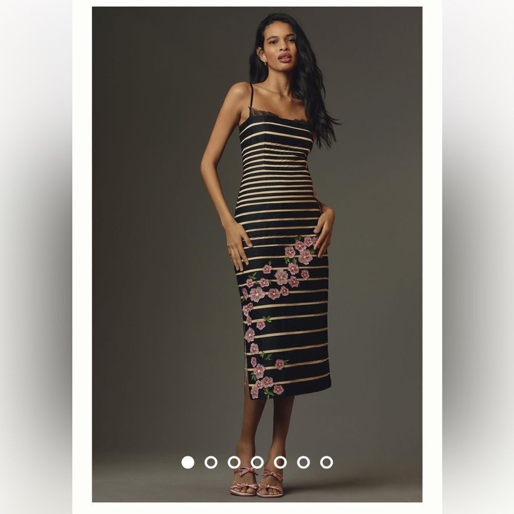 Maeve 12 by Anthropologie Square-Neck Sleeveless Slim Midi Dress